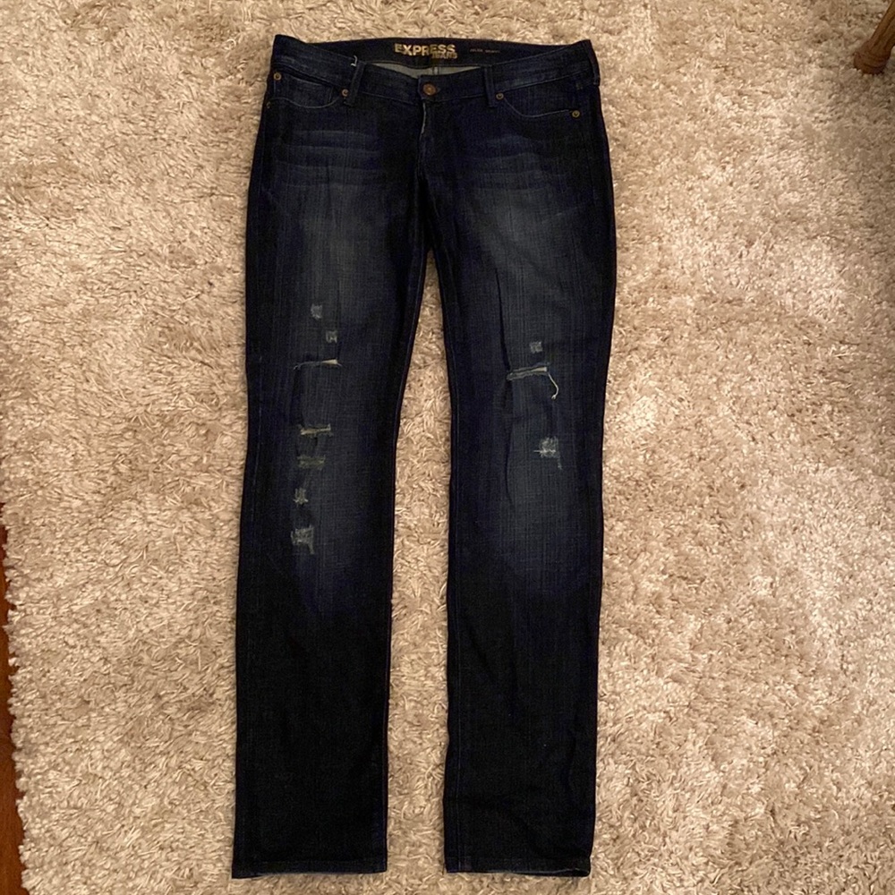 Express dark wash jeans
